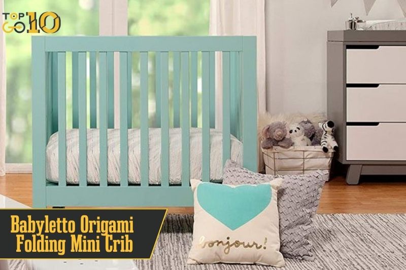 Babyletto Origami Folding Mini Crib on Wheels